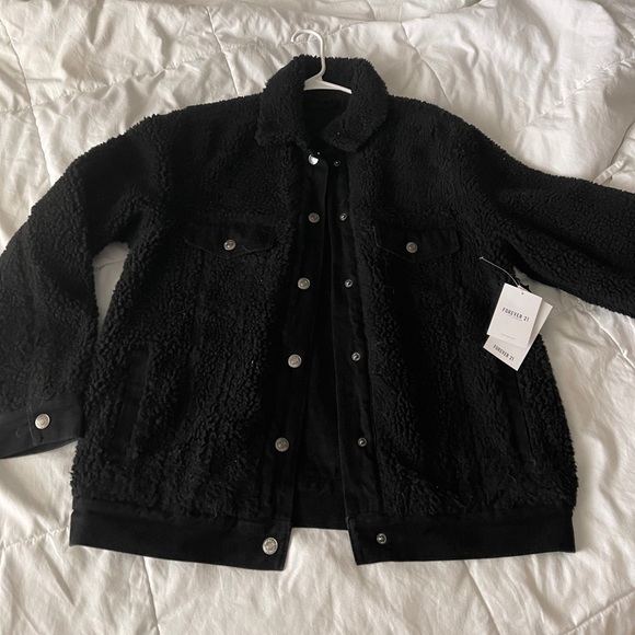 Forever 21 Jackets & Blazers - Sherpa Denim Jacket